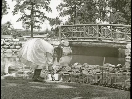 Transparency, Lantern-slide - Rustic Bridge, Belle Isle