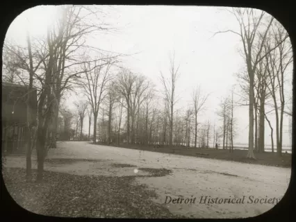 Transparency, Lantern-slide - Drive in Autumn, Bell Isle - Detroit