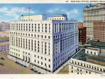 Postcard - New Post Office, Detroit, Mich.