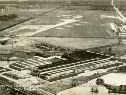 Postcard - Engineering Laboratory and Airport, Ford Motor Company