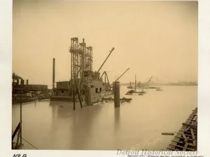 Print, Photographic - Detroit River Tunnel, No. 8. October-1907