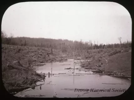 Transparency, Lantern-slide - The Clay Fields near Sherman