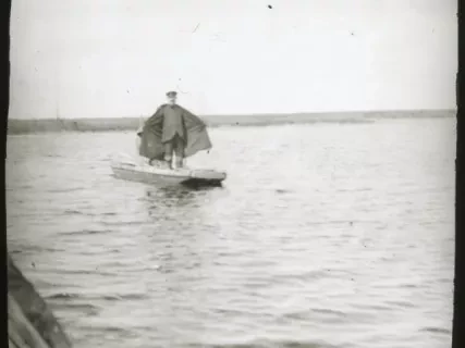 Transparency, Lantern-slide - In the Channel near Wallin