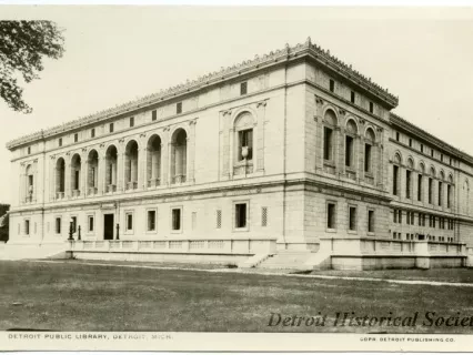 Postcard - Detroit Public Library, Detroit, Mich. - Detroit Public Library