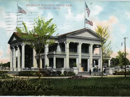 Postcard - Michigan Building, State Fair, Detroit, Mich. - Michigan Building, State Fair, Detroit, Mich.