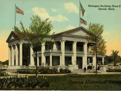 Postcard - Michigan Building, State Fair, Detroit Mich. - Michigan Building, State Fair, Detroit, Mich.