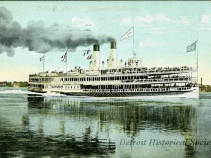 Postcard - Detroit, Mich., Steamer Tashmoo.