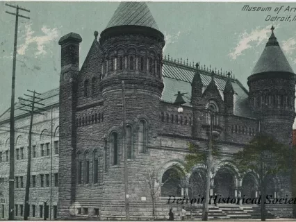 Postcard - Museum of Art, Detroit, Mich. - Museum of Art, Detroit, Mich.