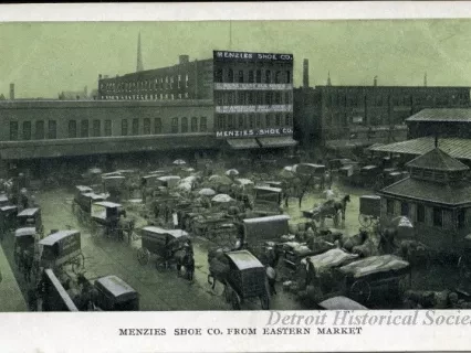 Postcard - Menzies Shoe Co. from Eastern Market