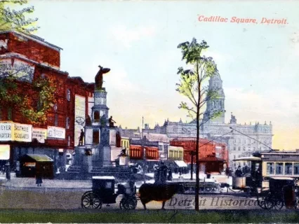 Postcard - Cadillac Square, Detroit - Cadillac Square, Detroit