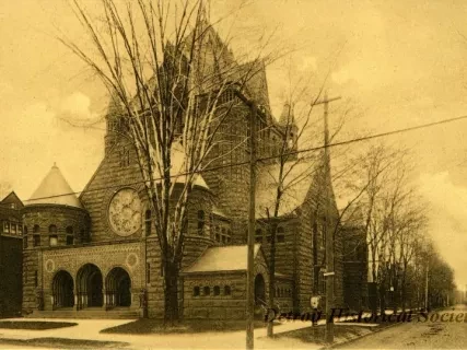Postcard - No. 556. Detroit, Mich., First Presbyterian Church.