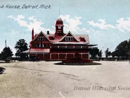 Postcard - Club House, Detroit, Mich.