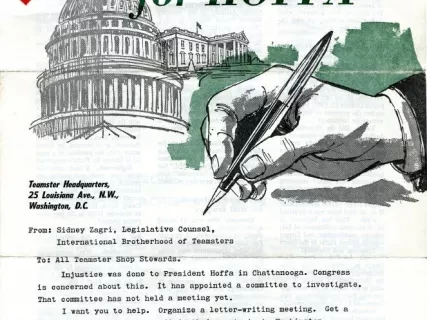 letter - Justice for Hoffa