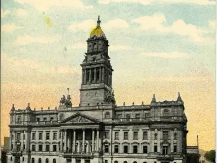 Postcard - County Court House, Detroit