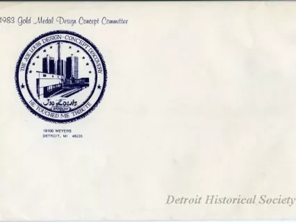 Envelope - 1983 Gold Medal Design Concept Committee