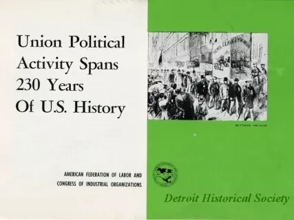 Booklet - Union Political Activity Spans 230 Years of U.S. History