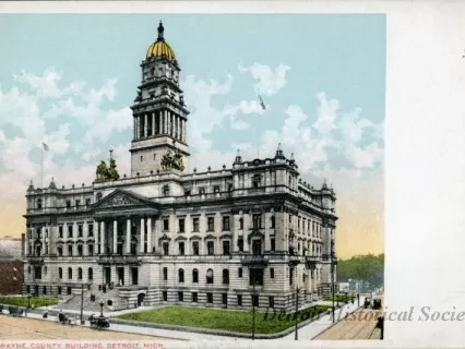 Postcard - Wayne County Building, Detroit, Mich.
