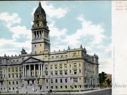 Postcard - County Building, Detroit, Mich.