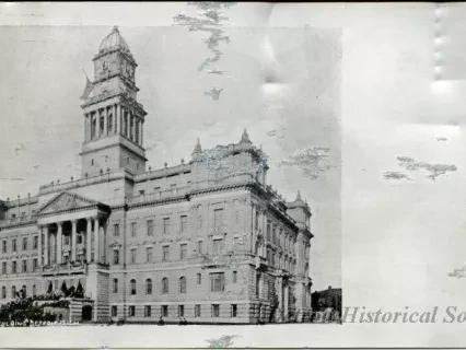 Postcard - Wayne Co Building, Detroit, Mich.