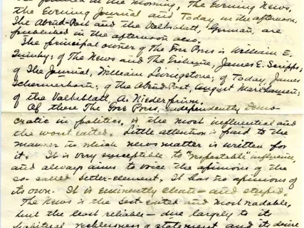 Letter - The Newspapers of Detroit