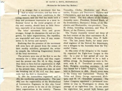 Magazine - The Council of Trades and Labor Unions and the Labor Movement of Detroit