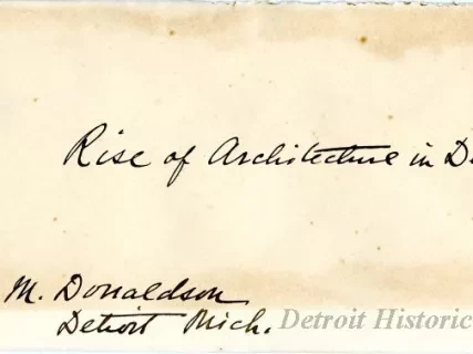 Envelope - Rise of Architecture in Detroit