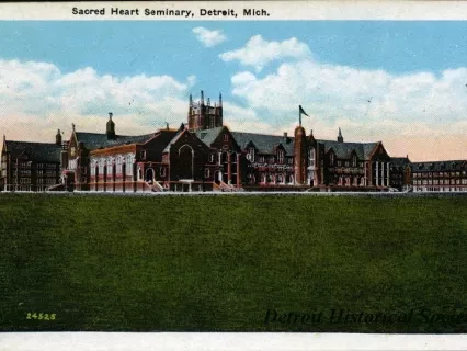 Postcard - Sacred Heart Seminary, Detroit, Mich.