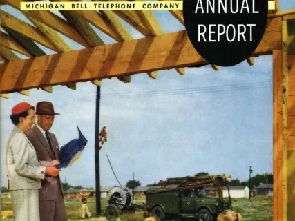 Report, Annual - Michigan Bell Telephone Company 1956 Annual Report
