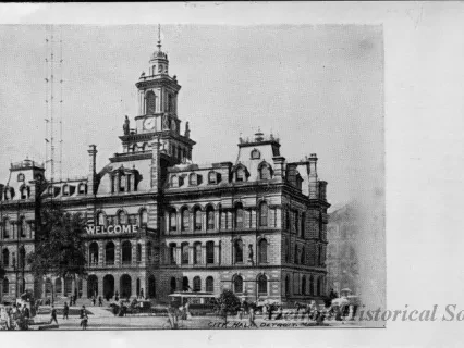 Postcard - City Hall, Detroit, Mich. - City Hall, Detroit, Mich