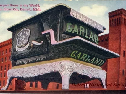 Postcard - The Largest Stove in the World, Michigan Stove Co., Detroit, Mich.