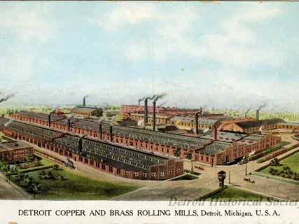 Postcard - Detroit Copper and Brass Rolling Mills, Detroit, Michigan, U.S.A.