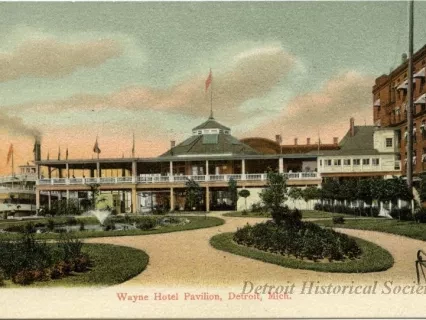 Postcard - Wayne Hotel Pavilion, Detroit, Mich.