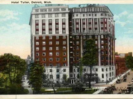 Postcard - Hotel Tuller, Detroit, Mich.