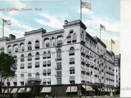 Postcard - Hotel Cadillac, Detroit, Mich.