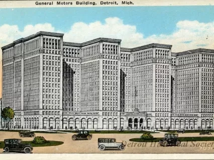 Postcard - General Motors Building, Detroit, Mich.