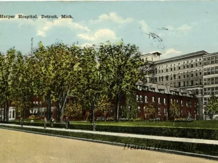 Postcard - Harper Hospital, Detroit, Mich. - Harper Hospital, Detroit, Mich.