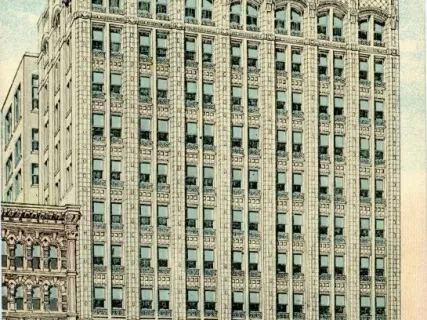 Postcard - Free Press Building, Detroit, Mich.