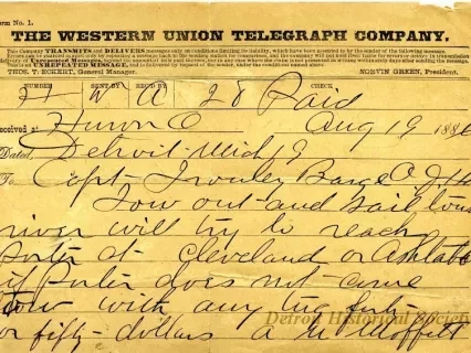 Telegram - The Western Union Telegraph Company