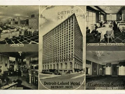 Postcard - Detroit-Leland Hotel, Detroit, Mich. - Detroit-Leland Hotel, Detroit, Mich.