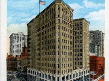Postcard - Lafayette Building, Detroit, Mich.