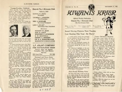 Newsletter - Kiwanis Krier, Vol. 18, No. 52