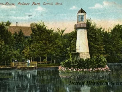 Postcard - Light-House, Palmer Park, Detroit, Mich.