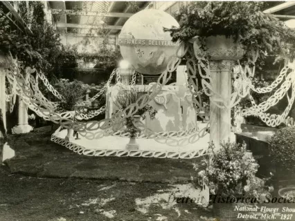 Postcard - National Flower Show, Detroit, Mich. 1927