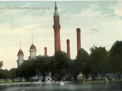 Postcard - Lake Water Works Park, Detroit, Mich. - Lake Water Works Park, Detroit, Mich.