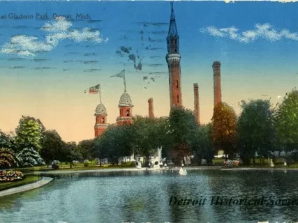 Postcard - Lake at Gladwin Park, Detroit, Mich. - Lake at Gladwin Park, Detroit, Mich.