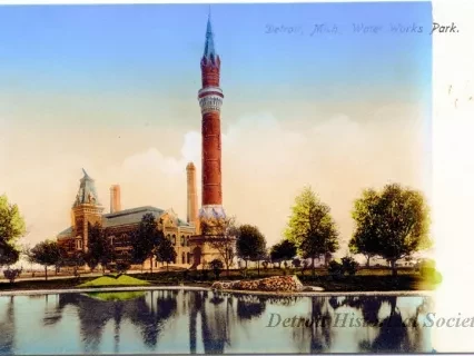 Postcard - Detroit, Mich. Water Works Park. - Detroit, Mich. Water Works Park