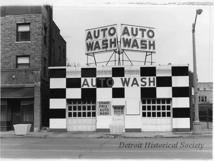 Print, Photographic - Auto Wash, Woodward Ave #5730
