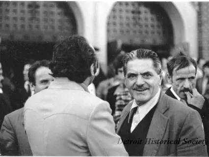 Print, Photographic - Albanian men after worship