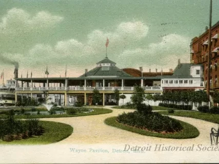 Postcard - Wayne Pavilion, Detroit, Mich.