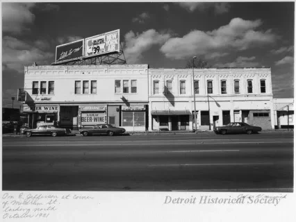 Print, Photographic - On E. Jefferson at Corner of Meldrum St. Looking North